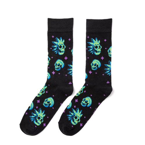 Rick And Morty Licensed Crew Socks By SWAG - One Size Fits Most - New