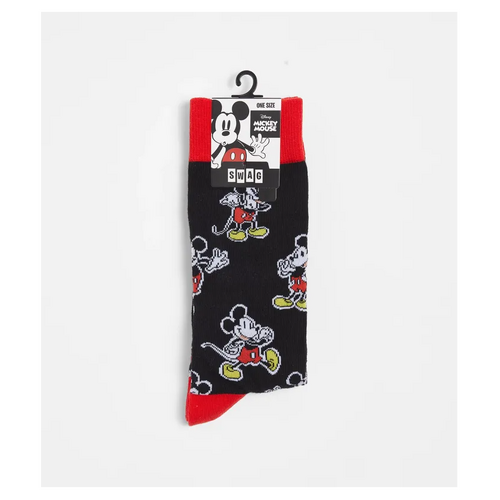 Disney Mickey Mouse Crew Socks By Swag - One Size Fits Most - New