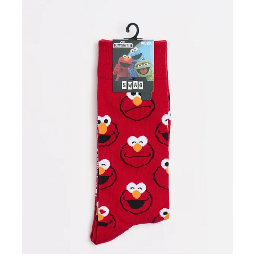 Sesame Street Elmo Crew Socks - New