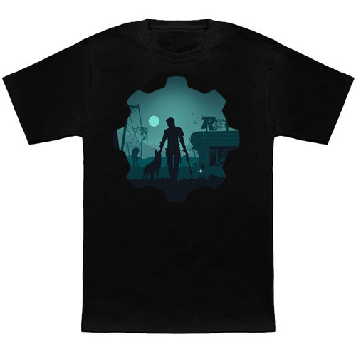 TeeFury Fallout 4 T Shirt 'Alone' Unisex Size XXL NEW