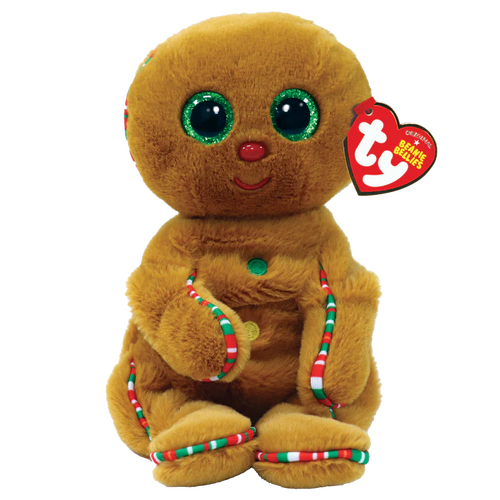 TY Beanie Bellies Crispin Brown Gingerbread Beanie Baby - New, With Tags