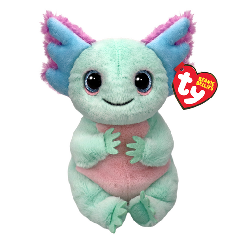 TY Beanie Bellies Alex Pastel Axolotl 8" Beanie Baby - New, With Tags