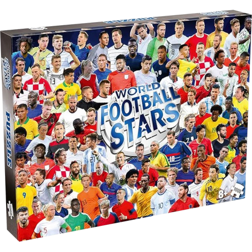 Winning Moves World Football Stars 1000 Piece Jigsaw Puzzle - New, Sealed